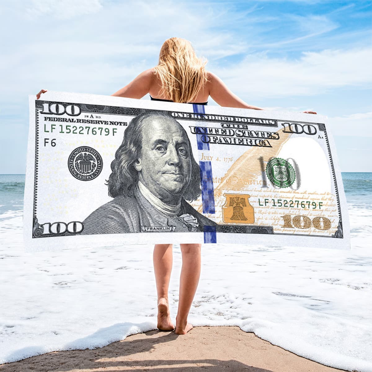 Million in Stock, Cross-Border Temu Hot-Selling Microfiber Beach Towel, Absorbent Bath Towel