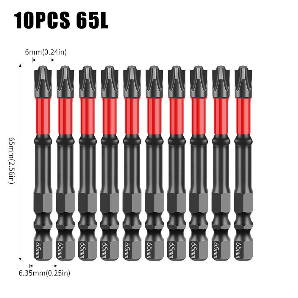Electrician Professional Screwdriver Bits Set, Phillips and Slotted, Strong Magnetic Anti-Slip, for Outlets, Air Switches, Panel Breakers