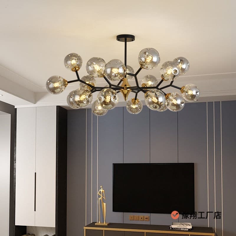 New Living Room Main Light Modern Minimalist Luxury Nordic Style Molecule Chandelier for Bedroom and Dining Room