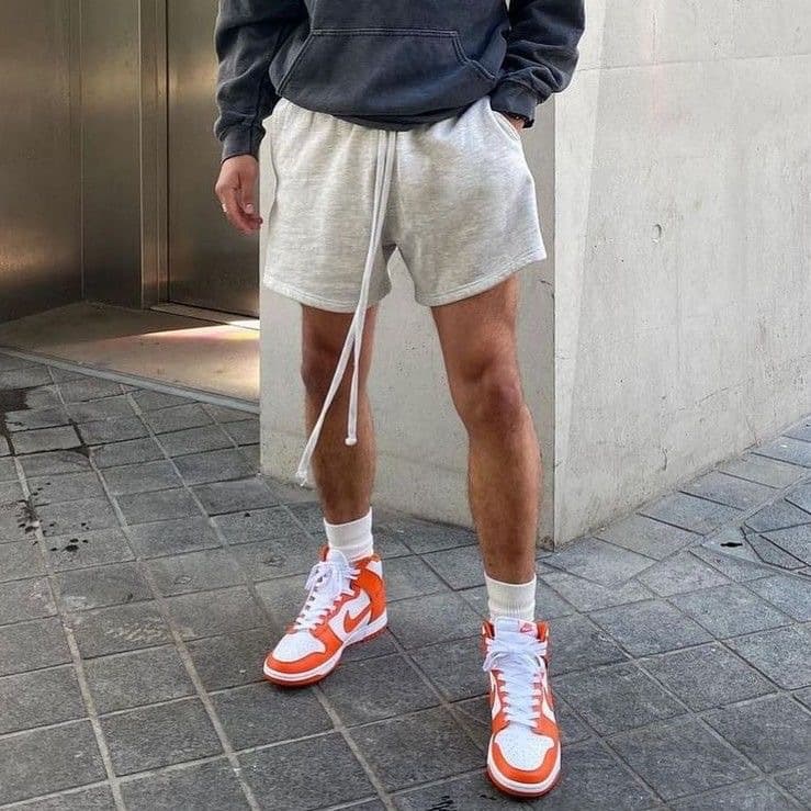300g American Heavyweight Shorts Men's Summer Cleanfit Terry Cloth Quarter-Length Casual Style Five-Point Athletic Shorts