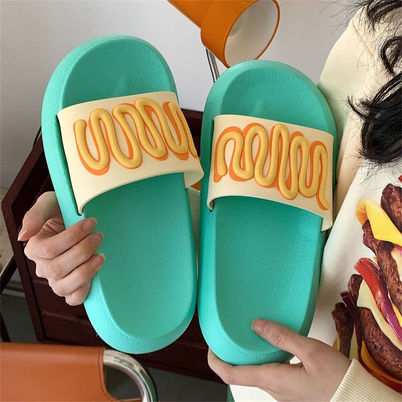 Couple's street slippers women's summer outdoor wear ins trendy non-slip thick-soled beach shoes men's