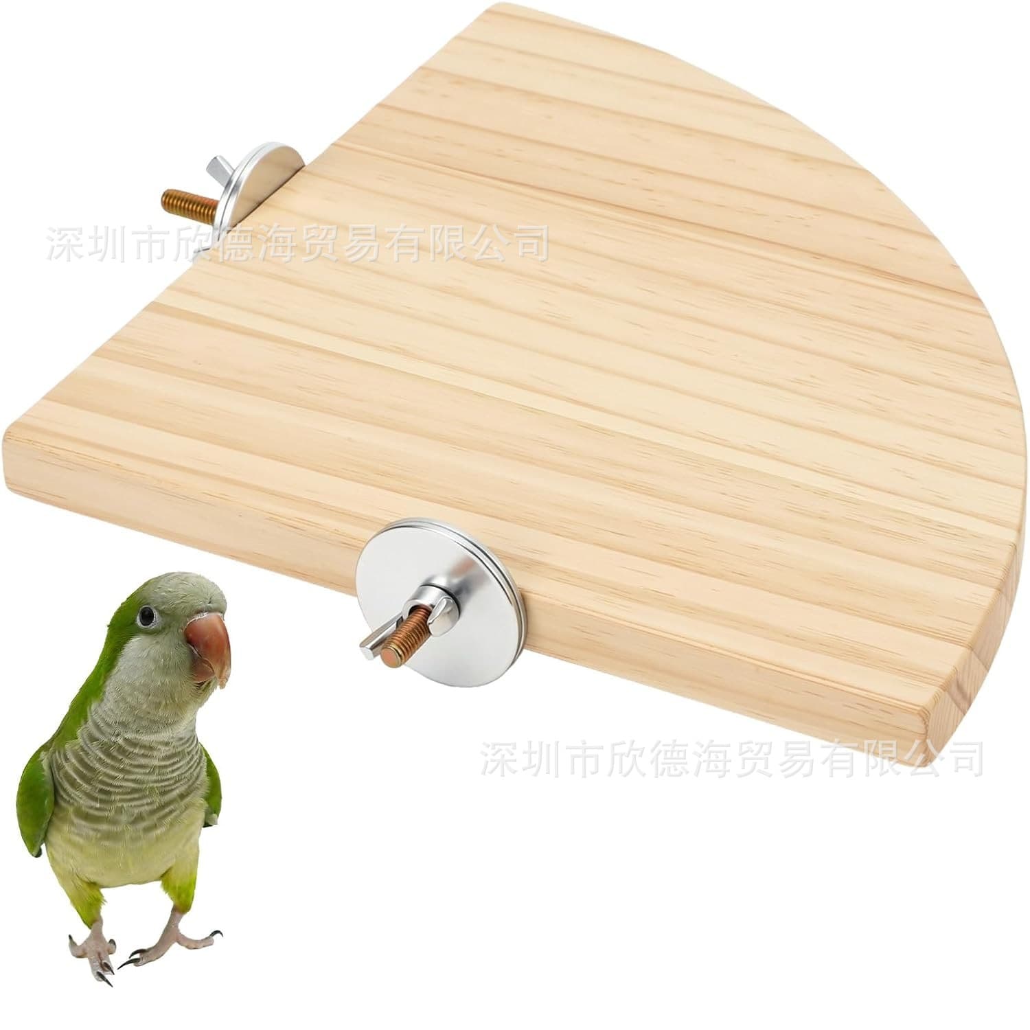 Cross-border Parrot Wooden Platform for Budgies, Lovebirds, Hamsters Hanging Stand Bird Cage Accessories Ladder Perch Toy