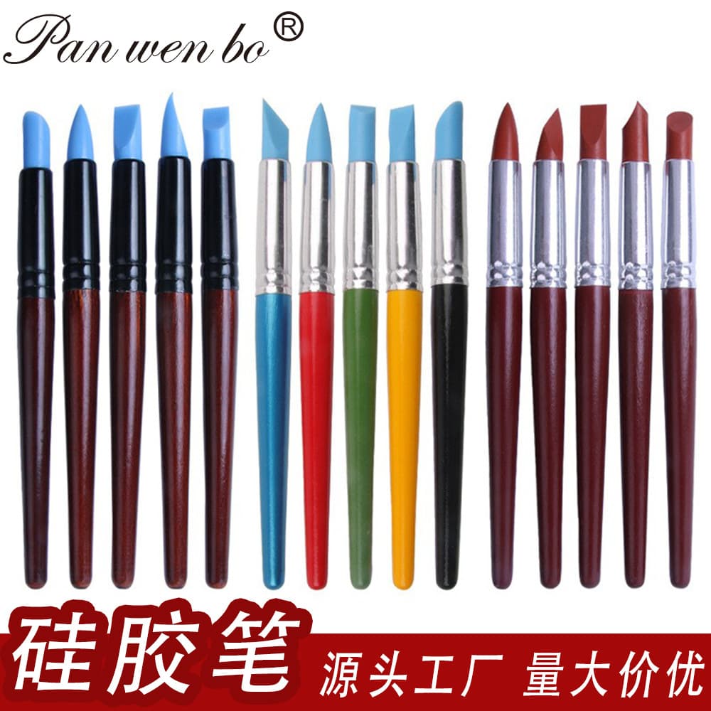 Cross-border pottery tool set pottery clay sculpture 5-piece set sculpture shape soft pottery pottery tools art manufacturer