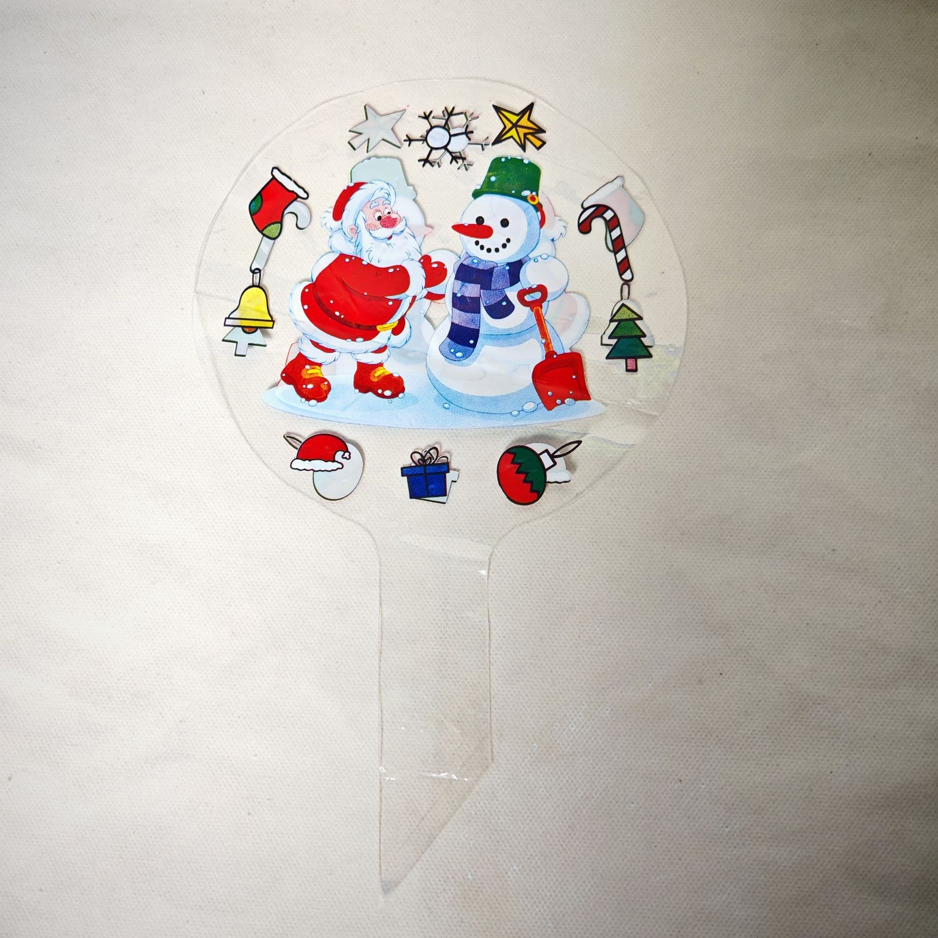 20-Inch Printed Bubble Ball Christmas Santa Claus Pattern Cartoon Ball Night Market Plaza Stall Toy Balloon
