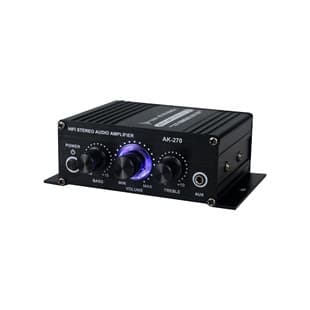 AK270 Mini Small Amplifier, 2-Channel Stereo 12V Amplifier, Audio Amplifier for Sound Reinforcement