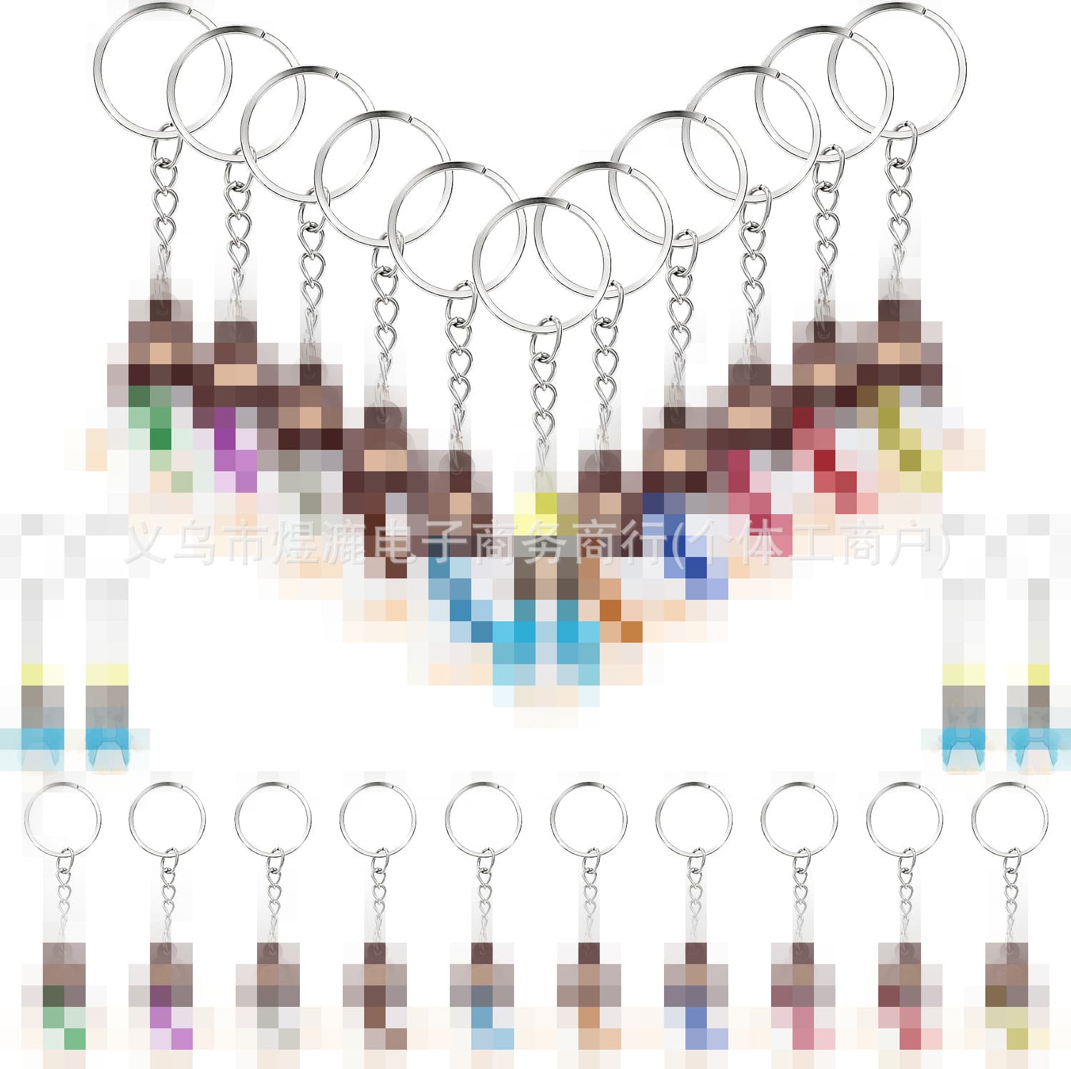 Cross-border hot selling Christmas PVC desktop decoration ornaments Easter egg filling gift keychain bag pendant