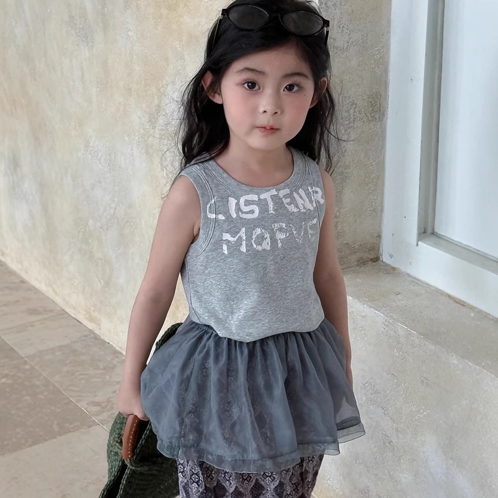 Children's letter vest 2025 summer new Korean style multi-color letter rib bottoming knitted vest for boys and girls