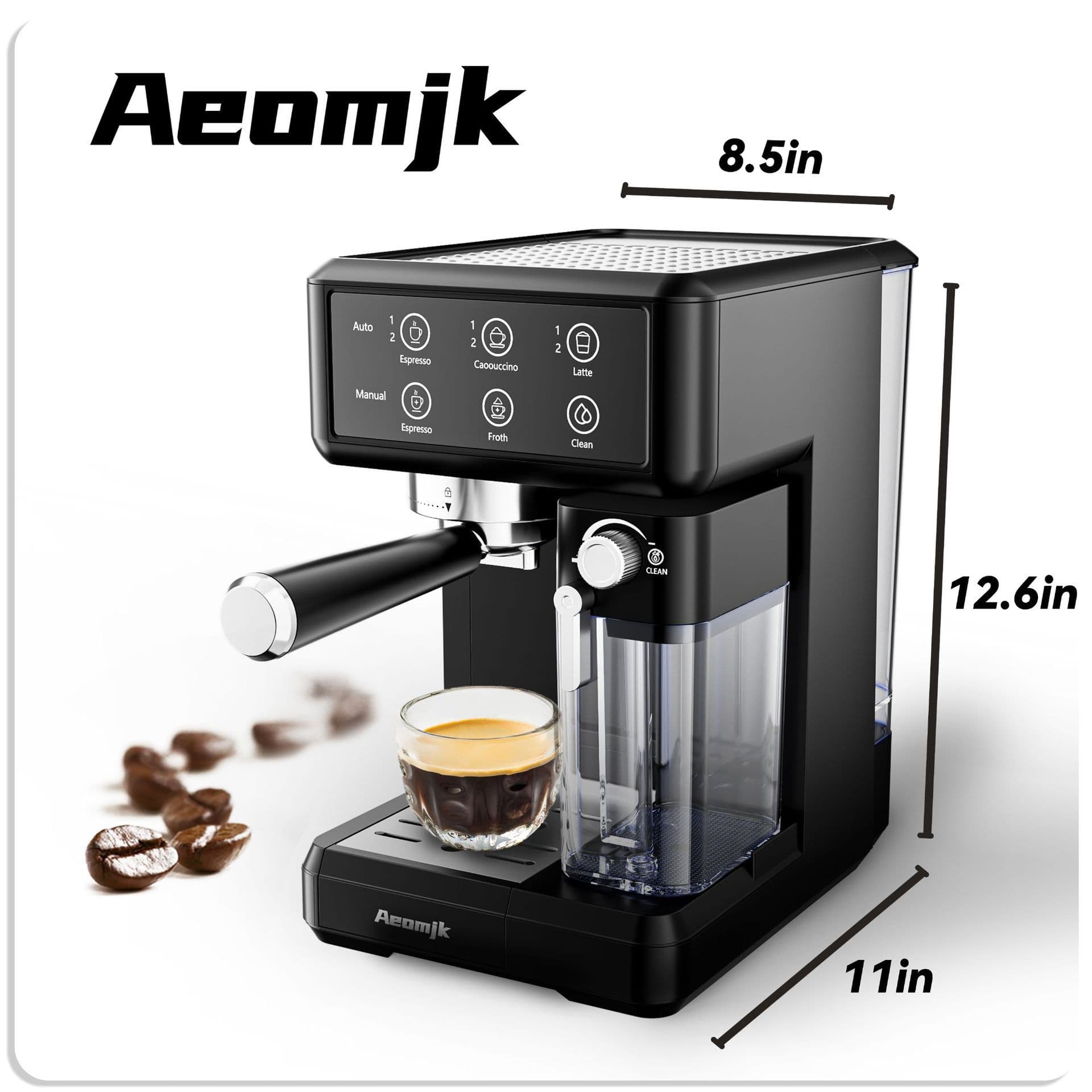 Cross-Border Household Italian Semi-Automatic Espresso Machine, High-Pressure Extraction, Small Office Steam Coffee Maker Factory