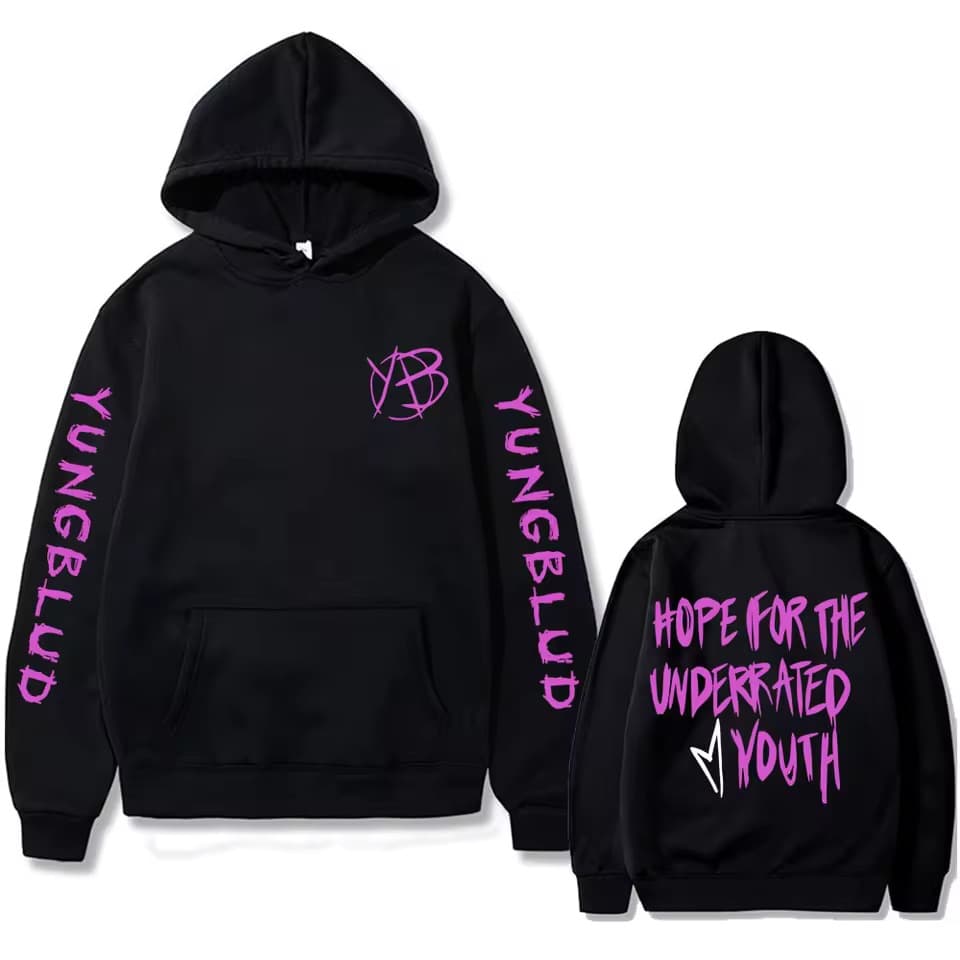 Rock Singer Yungblud Hope Underrated Youth Hoodie Men's Retro Streetwear Unisex