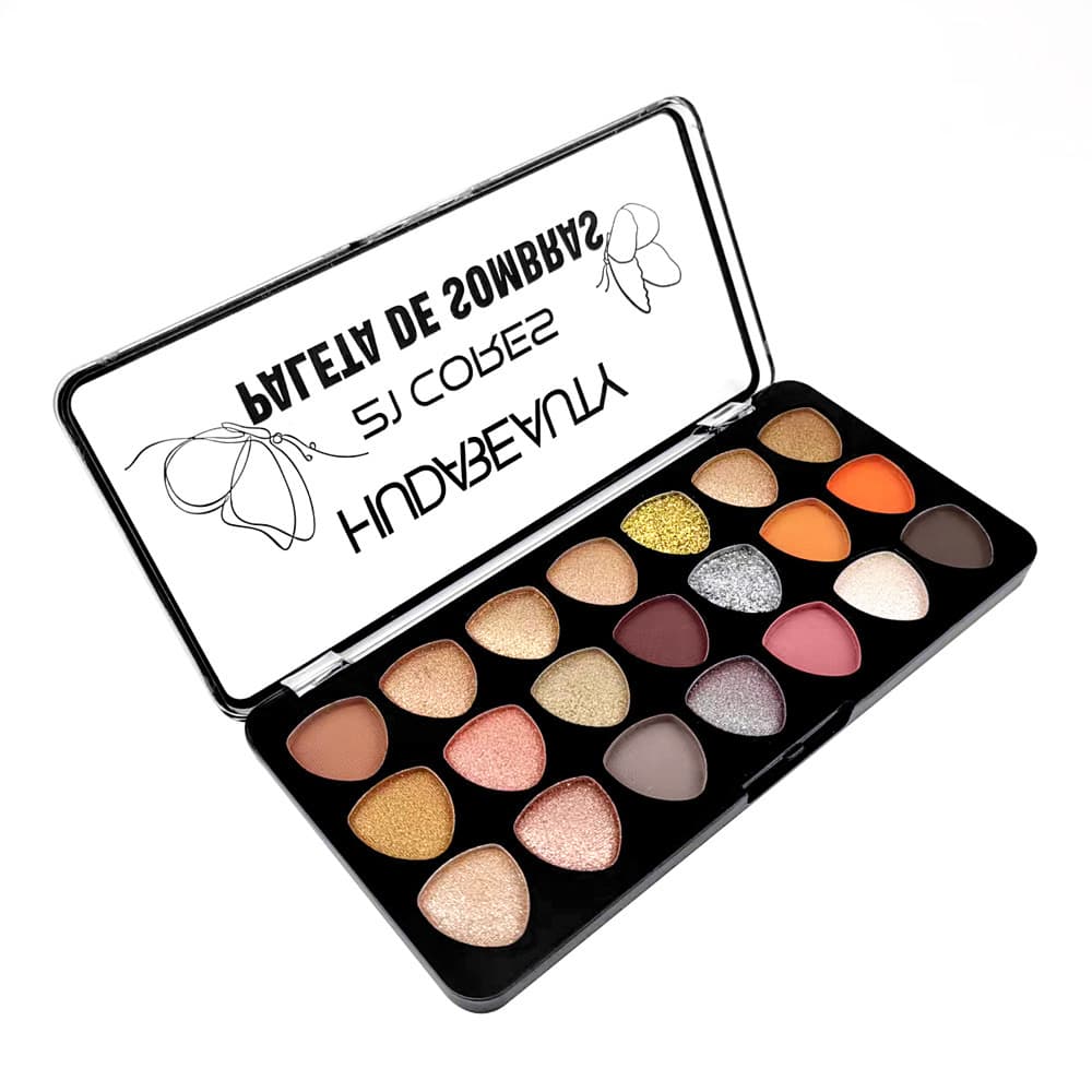 Imported Huda Beauty 21 CORES PALETA DE SOMBRAS matte pearlescent eye shadow palette