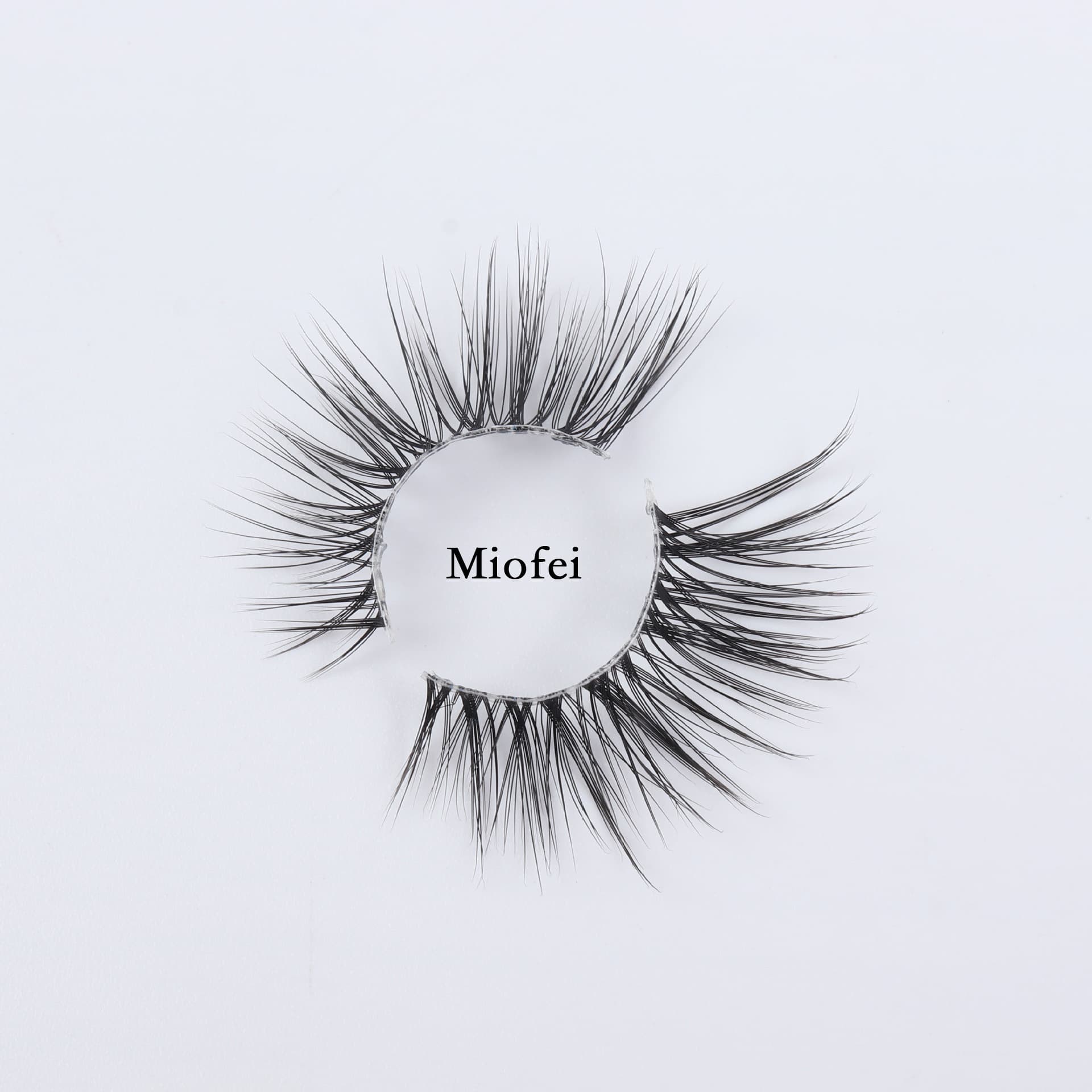 Cross-border Double Eyelid Half-Lash False Eyelashes Fox Style 7-Eye Eyelashes Outer Corner European and American Black Stem Thick Curly One-Piece