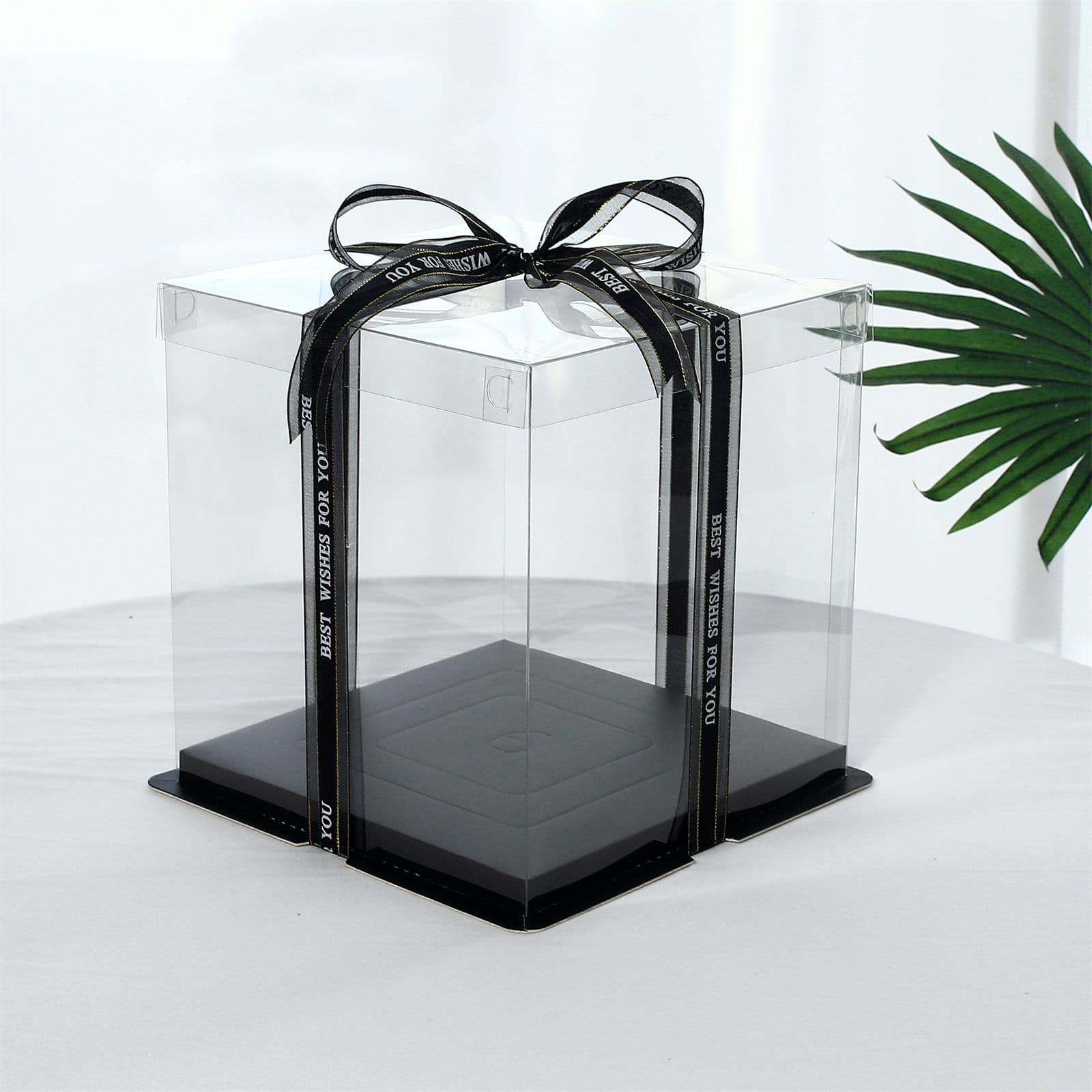 4/6/8/10/12/14/16 Inch Single/Double/Tall Birthday Cake Box, Thickened Transparent Cake Box