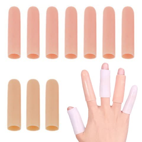 Toe and finger protectors, silicone toe covers, sports toe protectors, finger covers, waterproof thumb covers.