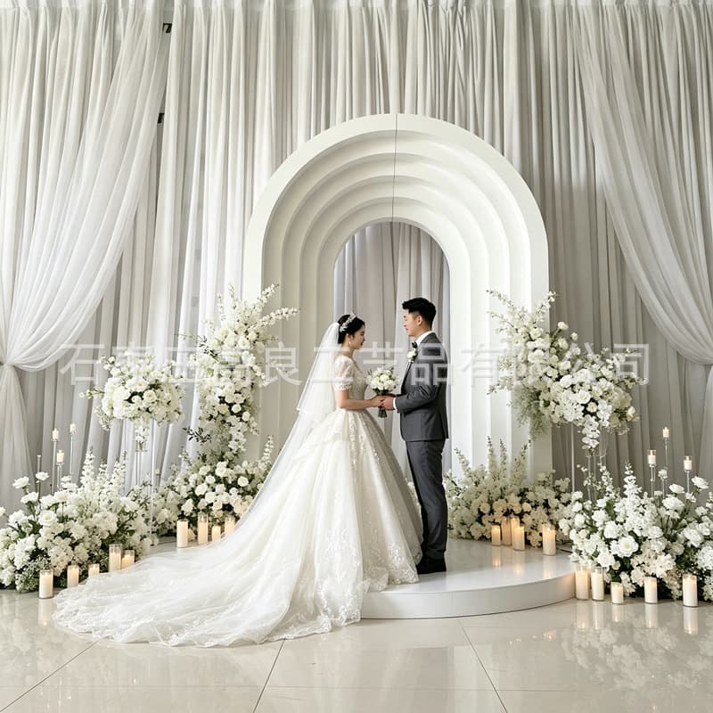 Metal Arch Iron Art Background Decoration