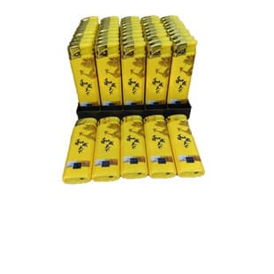 Lighter Factory 688 Hecheng Advertising Edition Refillable Electronic Open Flame Lighter Thickened Plastic Lighter