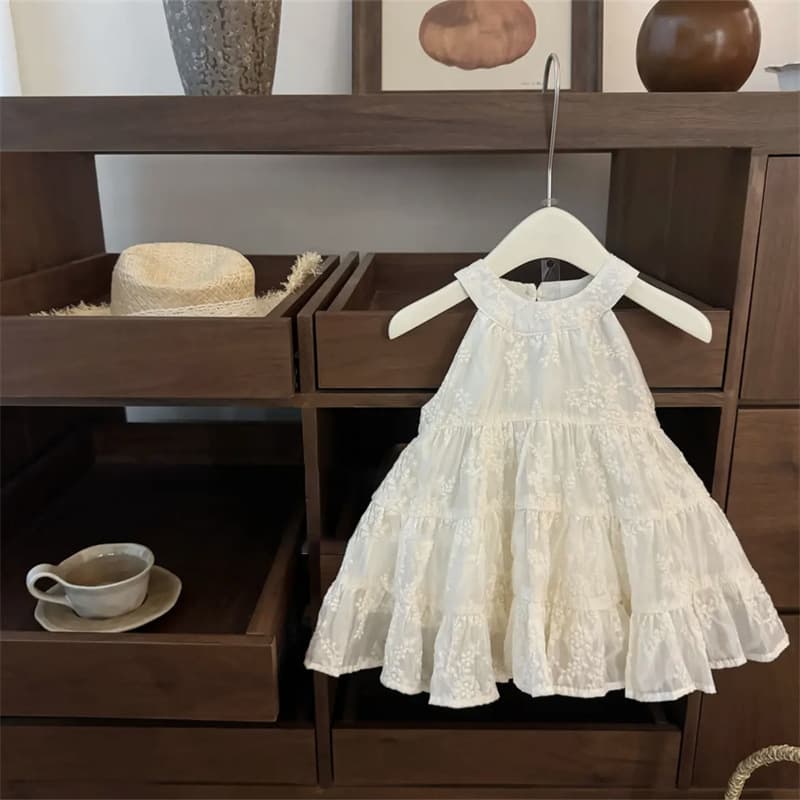 Girls' Summer dress 2025 Western-style Childs' Birthday Princess Dress Embroidered Vestigepa Dress Fairy Slip Dress