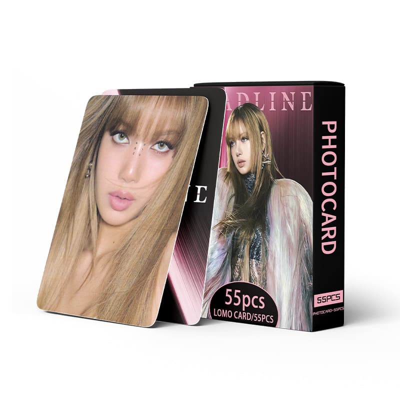 A Large Number of New In-Stock Items: 55 Blackpink Lisa Individual Photo Cards, Kpop Star Collectible Merchandise, Lomo Album Cards