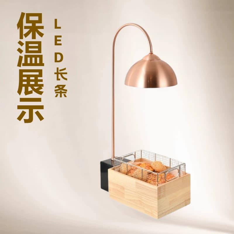 Marble food insulation lamp cooked food display rack hotel restaurant food heating chandelier led lamp commercial strip
