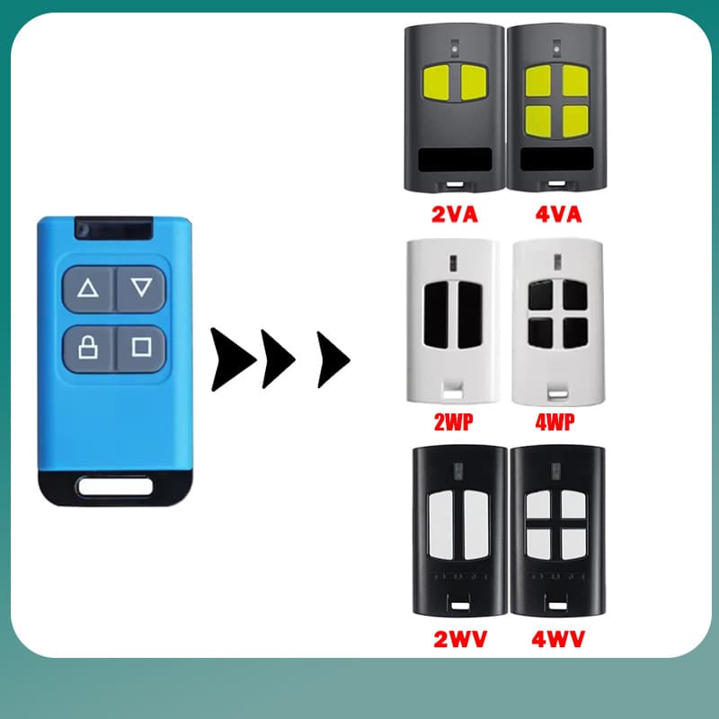 Multi-frequency copy remote control for TO.GO 2WV 4WV 2VA 4VA 433.92 MHz handheld transmitter