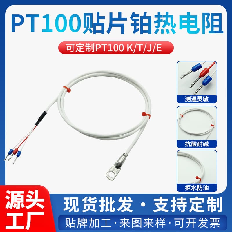 PT100 Temperature Sensor Probe High-Temp Waterproof Precision Platinum Resistor