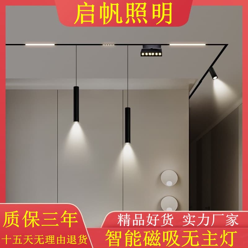 Qifan Smart Magnetic Track Lights Without Main Light, Manufacturer of Embedded Track Lights, Linear Spotlights