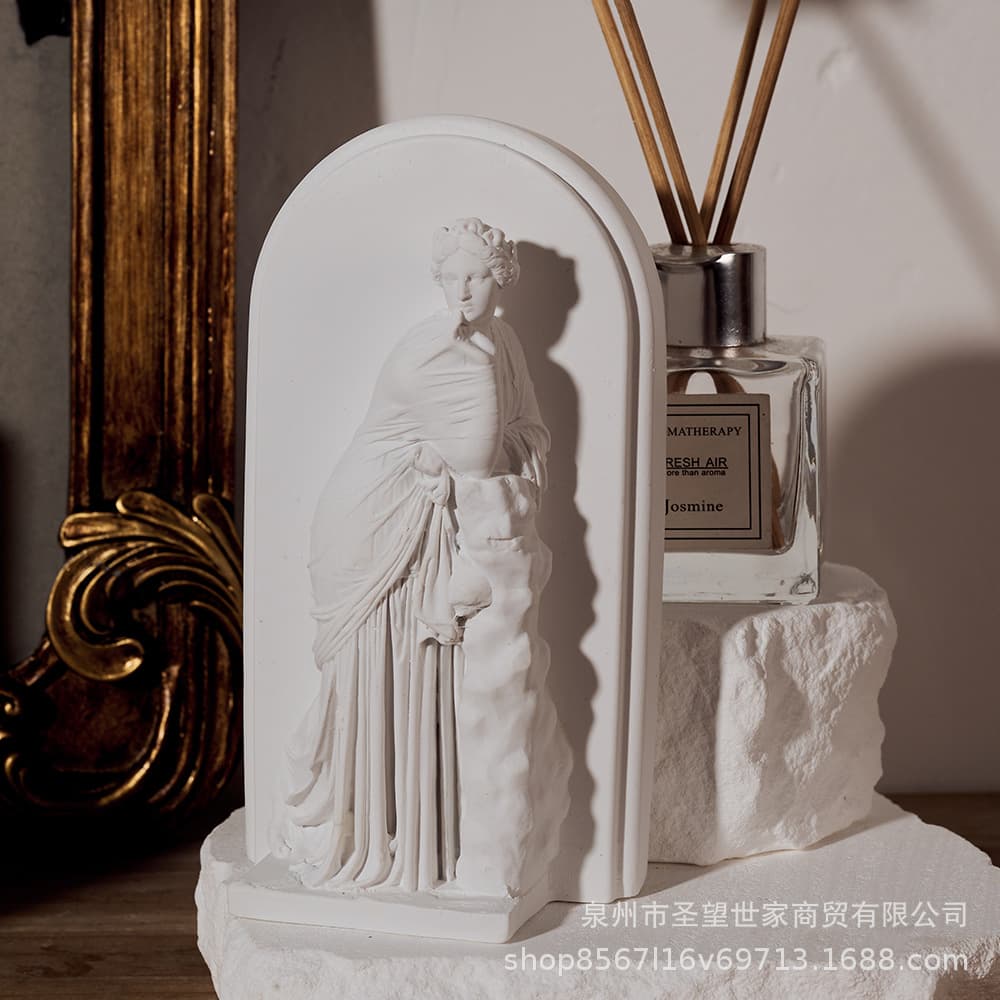 Nordic Greek Art Sketch Sculpture Resin Ins Titanium White Plaster Figure Model Home Decoration