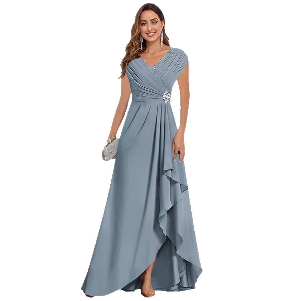 European and American cross-border evening dress 2026 waist-cinching bridesmaid dinner party high-end dress that can be worn at ordinary times and elegant dress for women