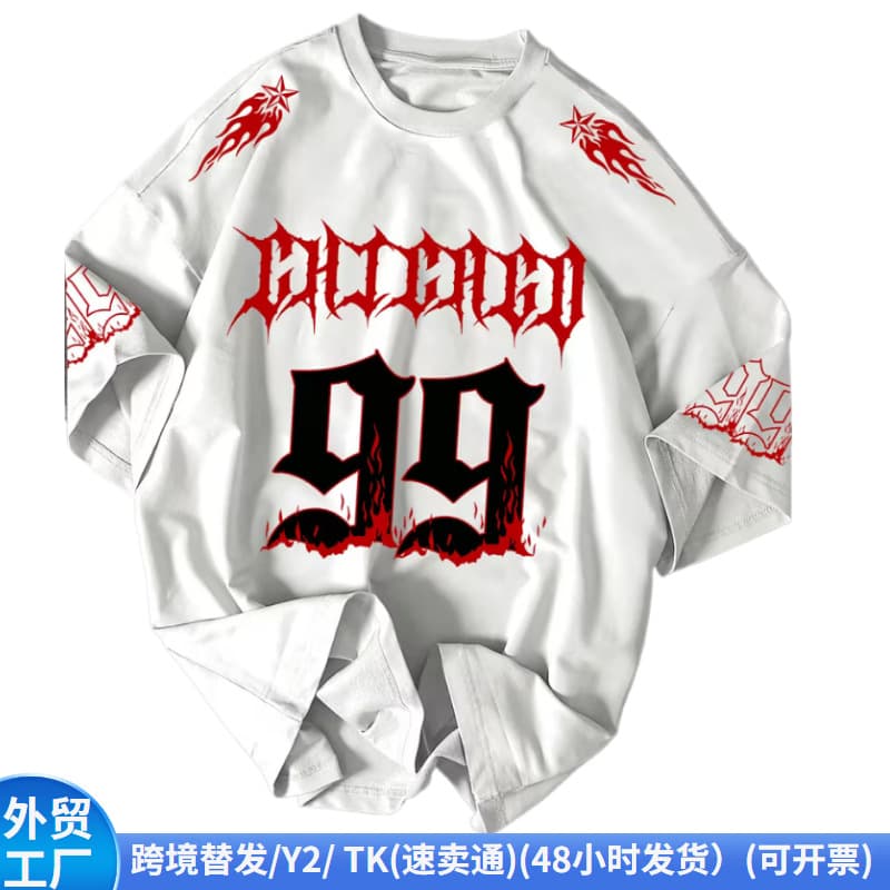 Temu Cross-Border European and American Style 3D Digital Print Men's Short Sleeve Sports Digital Artistic American Summer Mesh T-Shirt