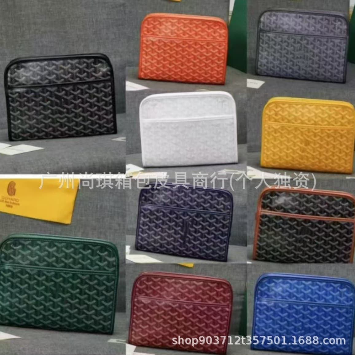 Wholesale new dog tooth toiletry bag clutch bag large capacity accordion bag portable fashionable storage cosmetic bag for men and women
