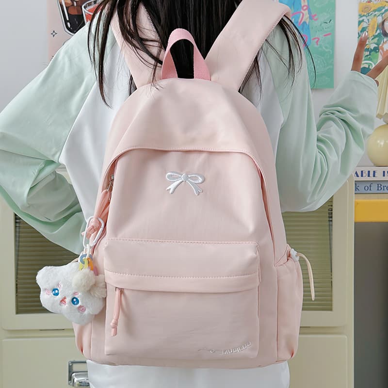 Japanese-style School Backpack for Girls, Grades 3-6, Versatile and Simple, Large Capacity, Lightweight, Suitable for Middle School Students