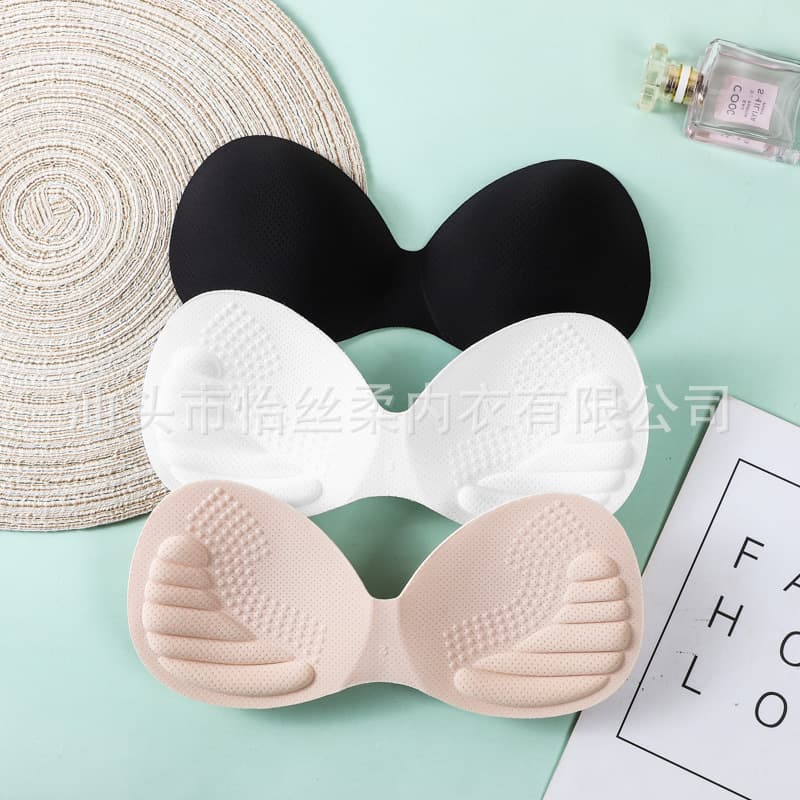 2.5CM thickened simulated latex bra pads insert, one-piece ultra-soft breathable sponge bra cups factory direct sales