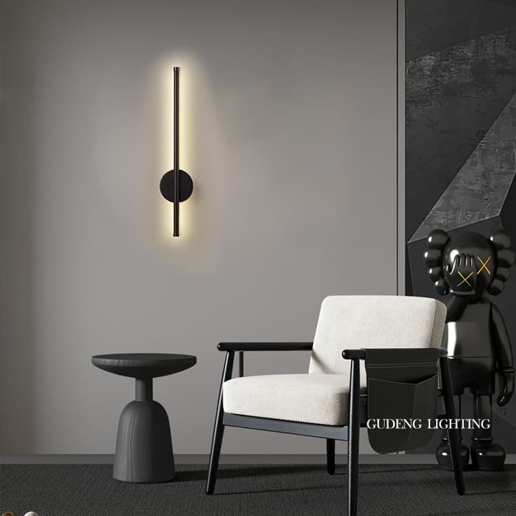 Cross-border long strip rotating magnetic no-wiring rechargeable infrared remote wireless USB bedroom corridor bedside wall lamp