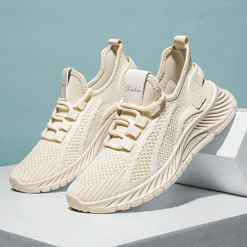 Women's Shoes 2026 Summer New Casual Sports Shoes Wholesale Cross-Border Factory Breathable Knitted Women's Shoes Drop Shipping