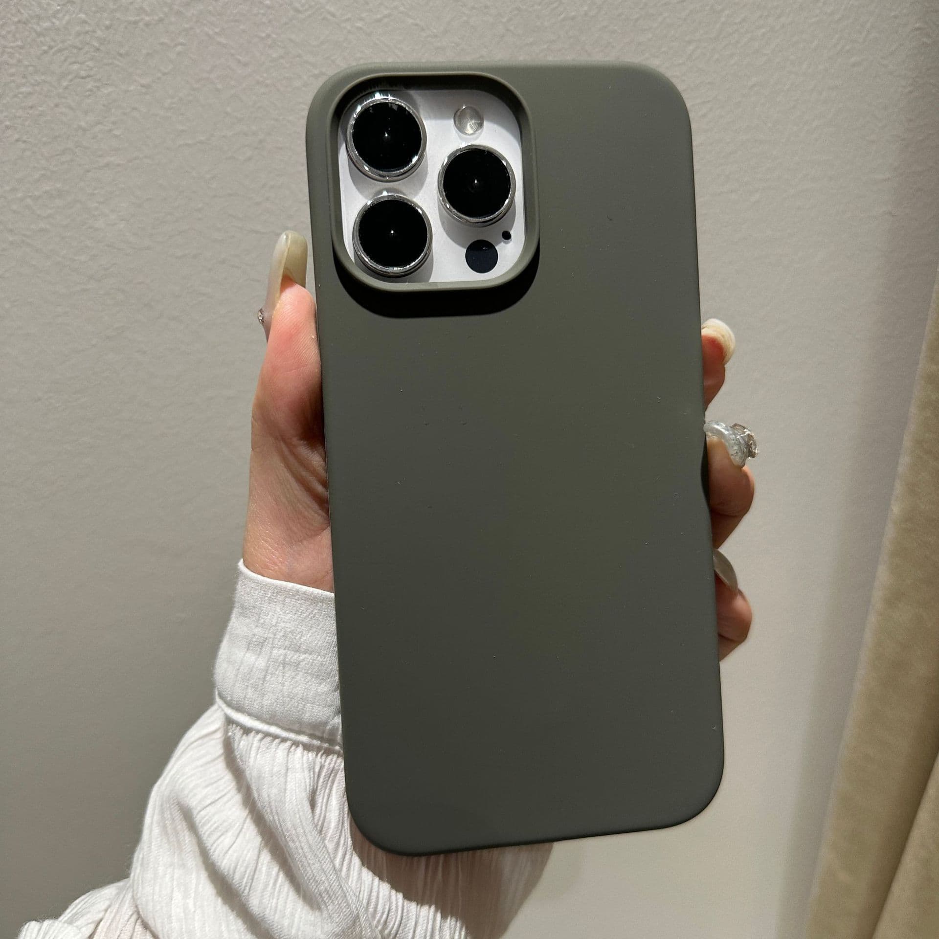 Compatible with iPhone 15 Liquid Silicone Case for Apple 15 Pro Max/15 Pro Full Coverage Shockproof Protective Cover