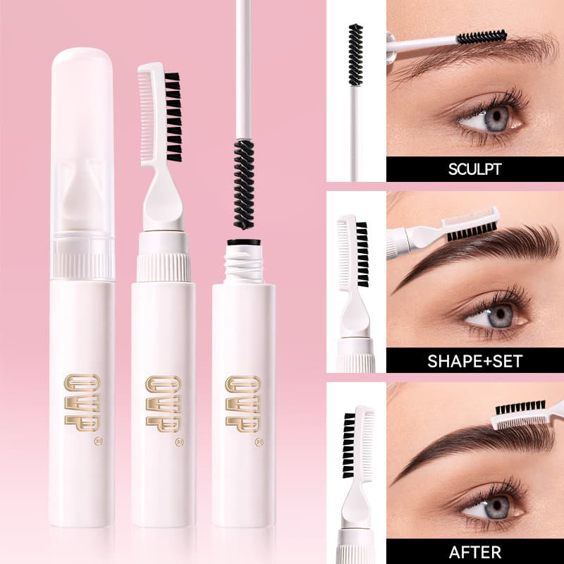 Cross-border Hot Selling OVP Eyebrow Gel Waterproof Sweatproof Long-lasting Natural Look Transparent Eyebrow Setting Gel Cosmetics