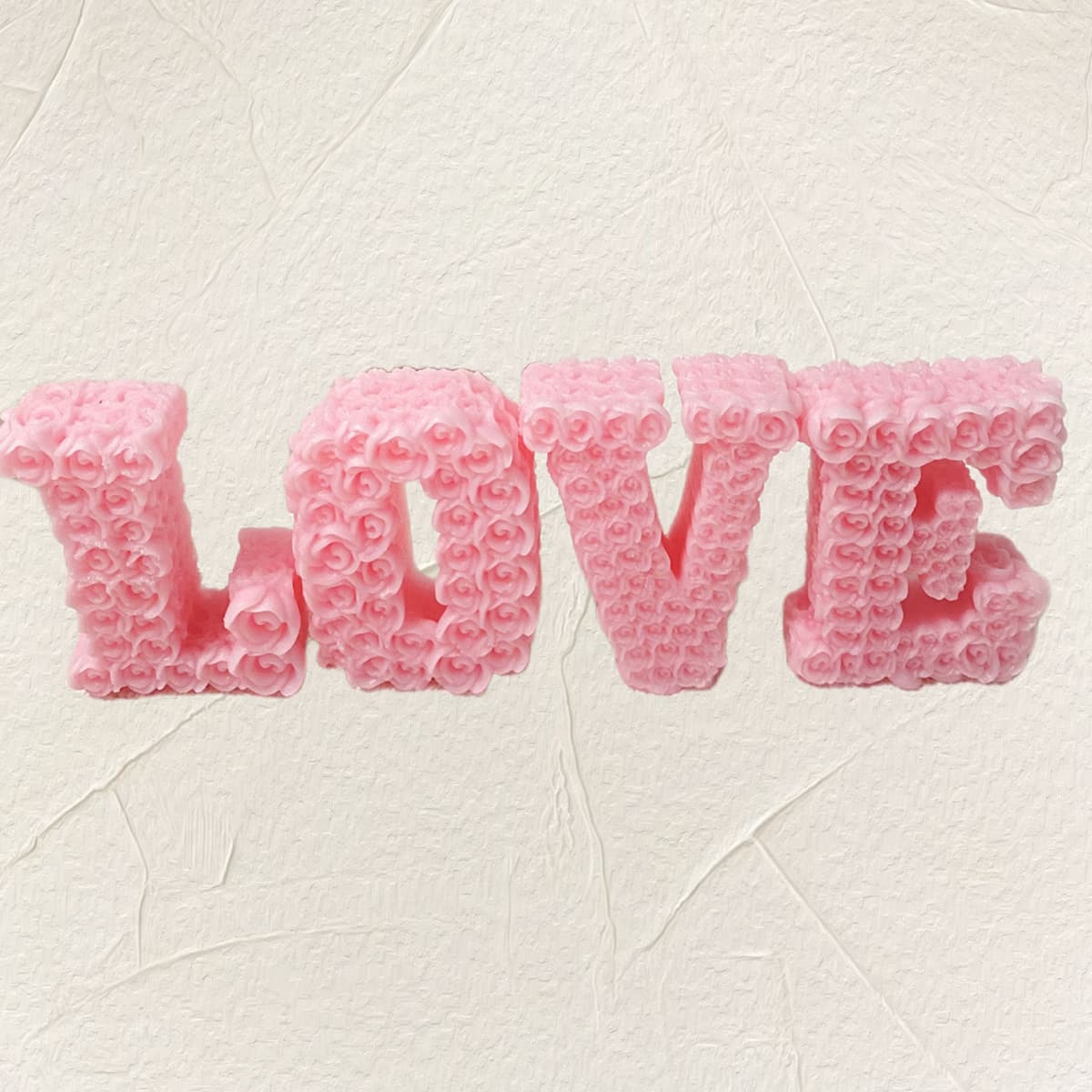 Rose LOVE letters silicone mold