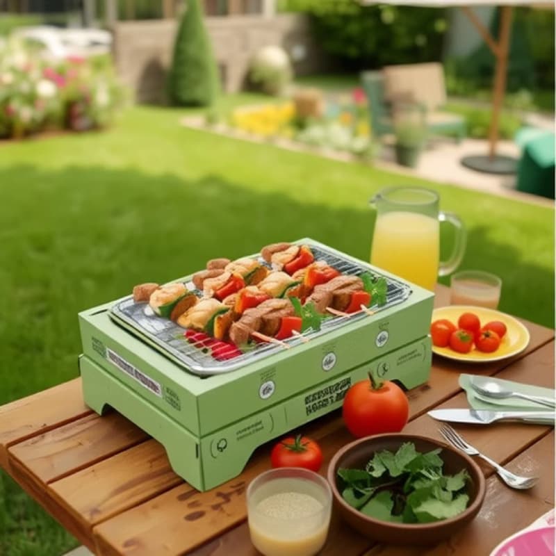 Outdoor Disposable BBQ Grill Camping Grill Rack Picnic Stove Portable Indoor BBQ Charcoal Smokeless China