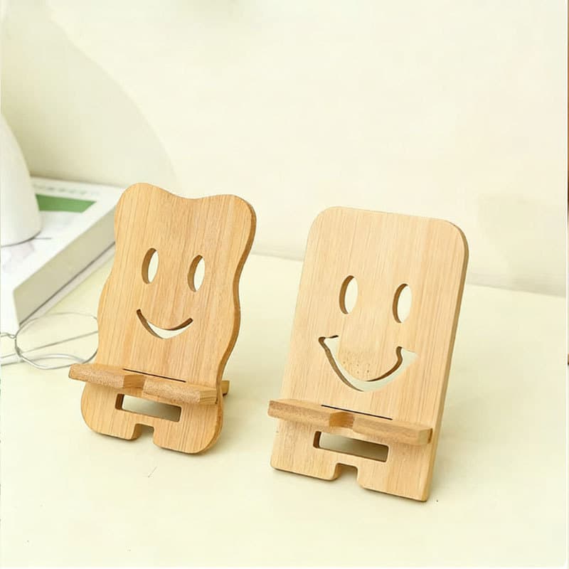 Cross-border Phone Stand Convenient Phone Stand Base Bamboo Desktop Lazy Phone Stand Phone Charging Stand Cartoon