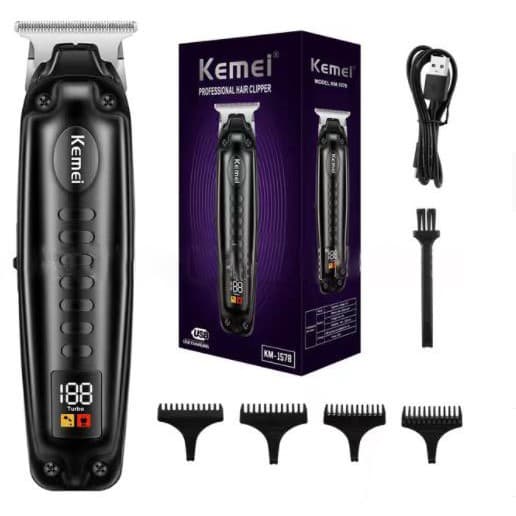 Professional Electric Clippers KM-1579/1578 Cross-Border New Clippers Hair Clipper Oil Head Carving Scissors Bald Scissors