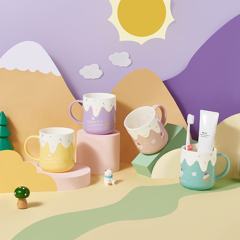 Ice Cream Cute Washing Cup, Household Baby Children's Brushing Mouthwash Cup, Student Dormitory Washing Tooth Mug