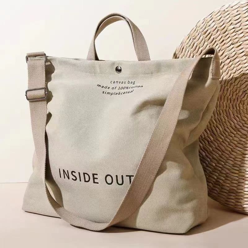 Crossbody Handbag Dual-Use Bag for Men and Women Students Handbag Tutoring Bag Canvas Large Capacity Class Bag Export Surplus Bag