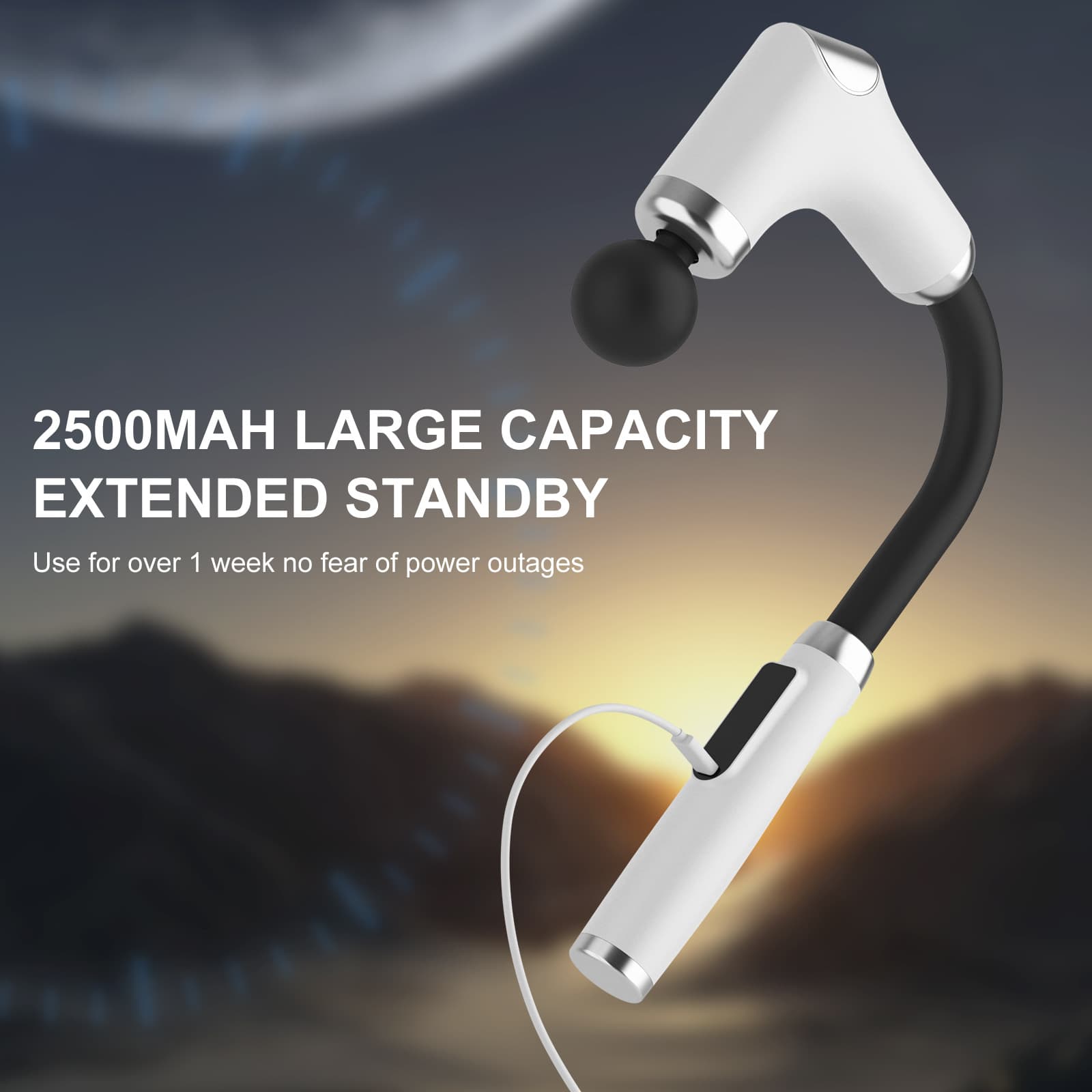 New Cross-Border Fascia Gun Full Body Multi-Function Massager Massage Device with Extended Handle Portable Handheld Heat Massage