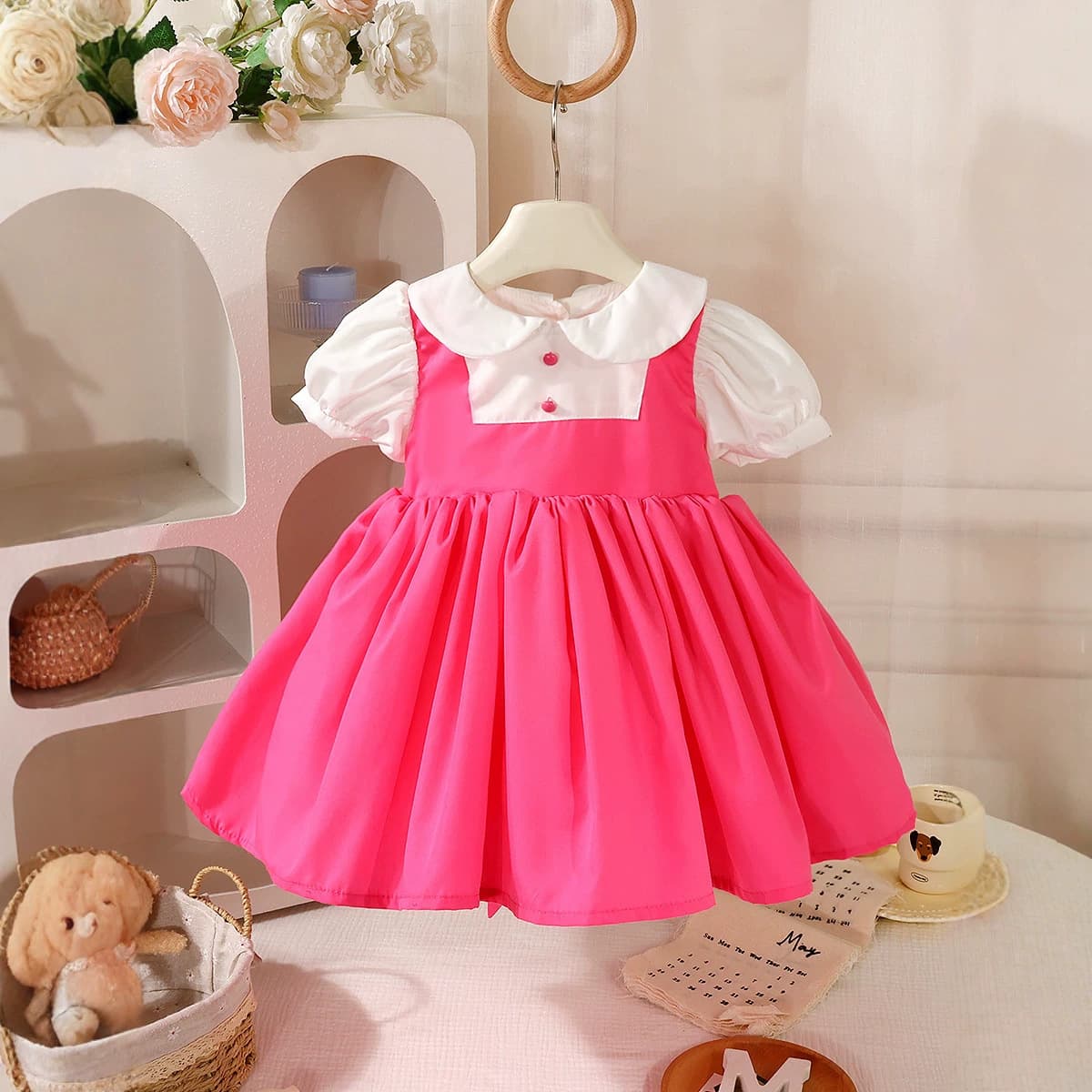 Kids Sweet Summer Dress, Miyazaki Doll Dress for Girls 3-8 Years, 2025 Spring Style