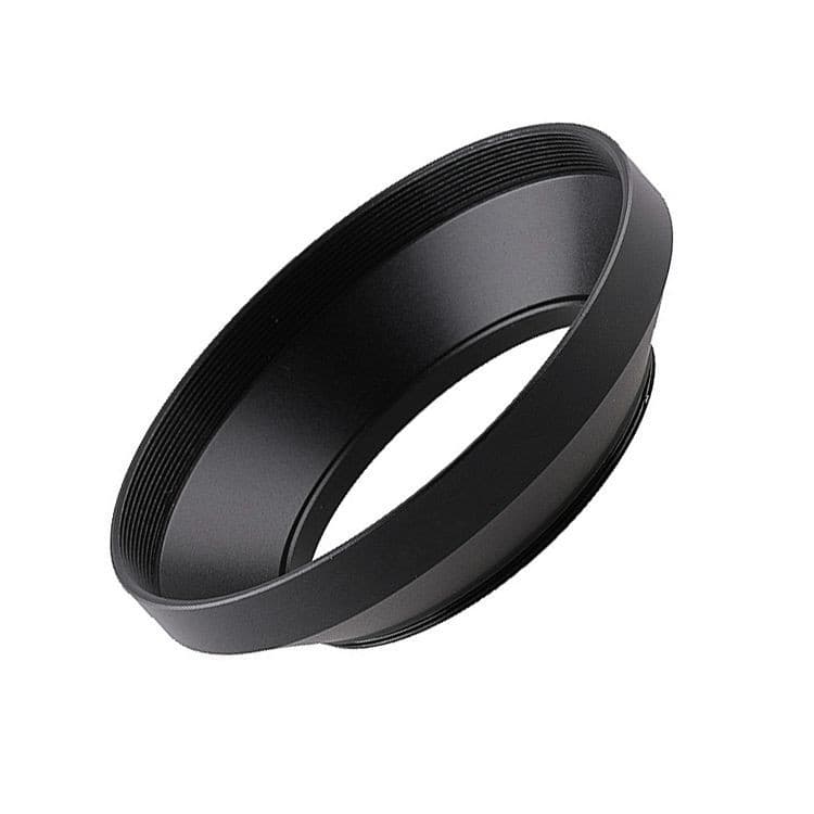 Metal wide-angle lens screw mount lens hood 37/49/52/55/58/67/72/77/82mm lens wide-angle horn