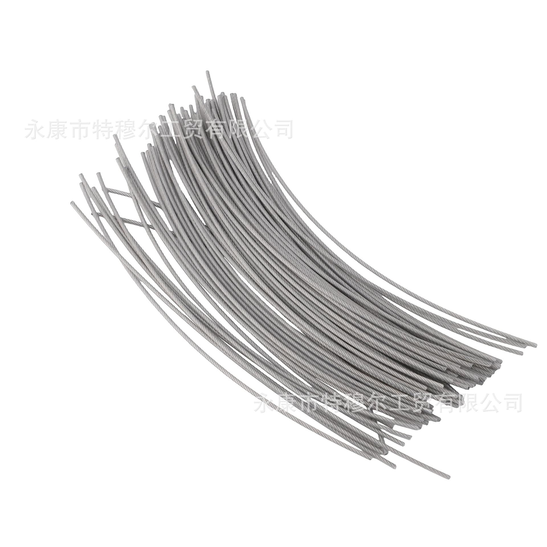Lawn Mower Wire Mowing Rope Replacement 2.0mm Mowing Wire Accessories Steel Core Lawn Mowing Wire Round