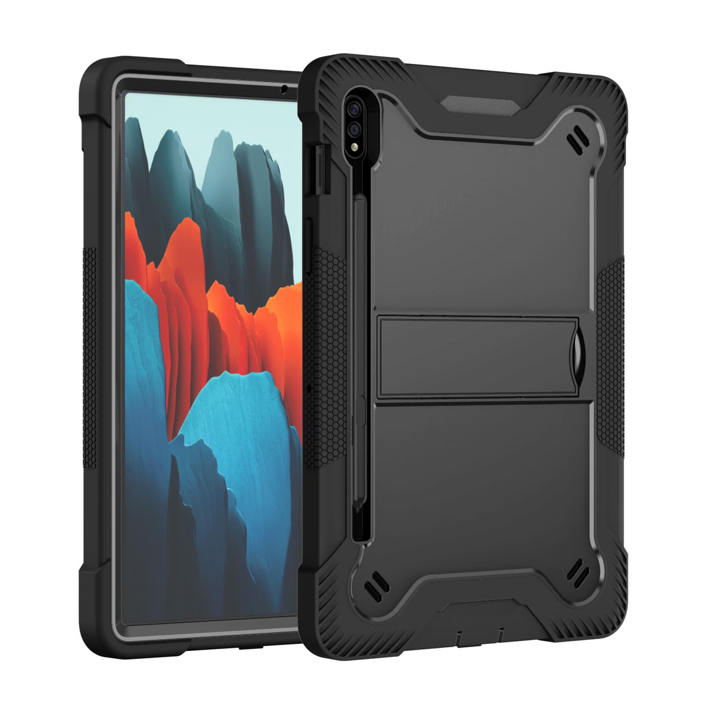 Compatible with Samsung Galaxy Tab S9/S9 Fe/S10 FE Tablet Case Silicone Full-Body Protective Shockproof Cover