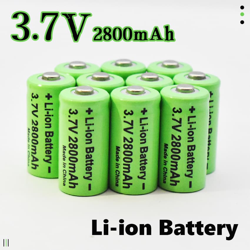 16340 lithium battery 3.7V 2800 mA green electric toothbrush charging cross-border e-commerce Amazon