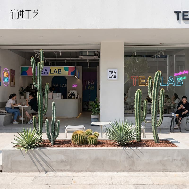 Factory wholesale artificial cactus column, faux green plants, desert plants, fake cactus potted plant