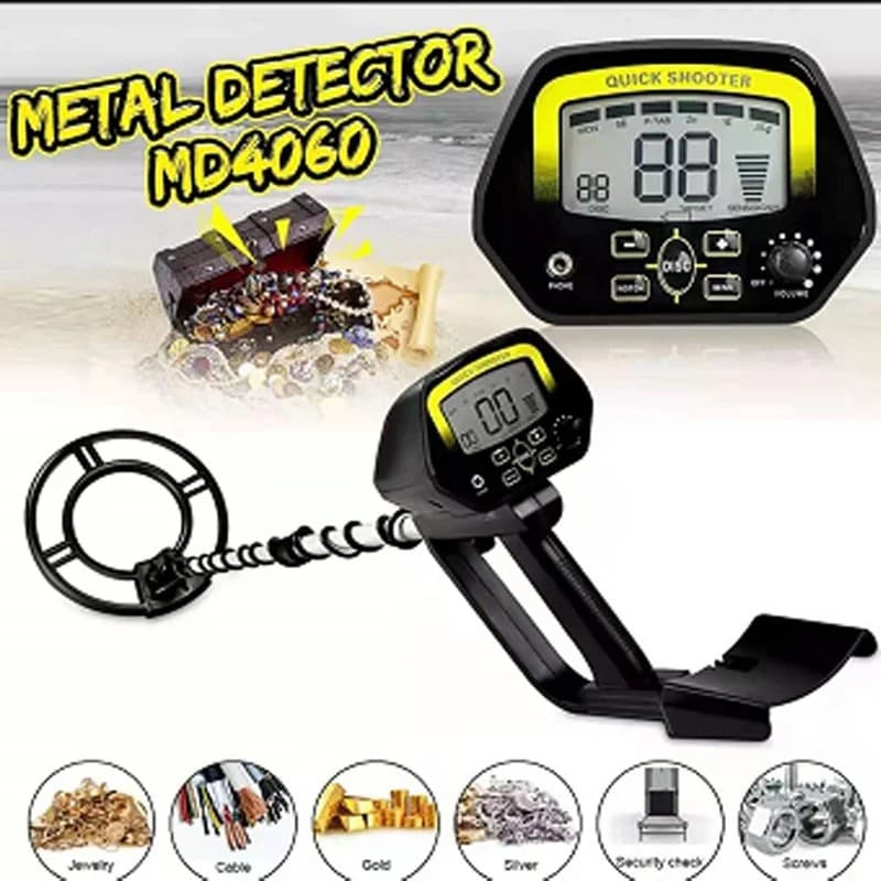 Underground metal detector LCD display detector outdoor treasure hunting MD4060 cross-border foreign trade export small package
