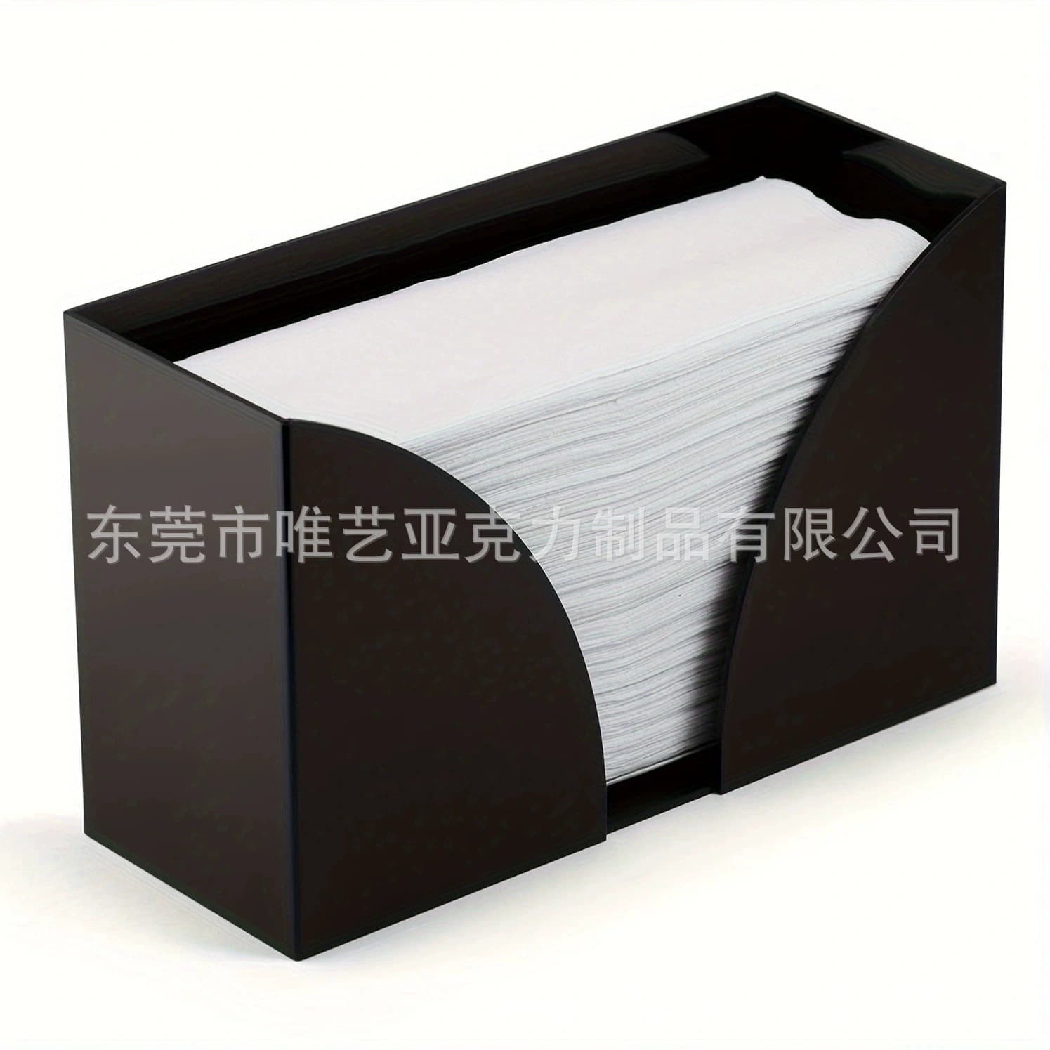 Cross-border Creative Acrylic V-Shaped Tissue Box Holder Desktop European Standing Napkin Holder Storage